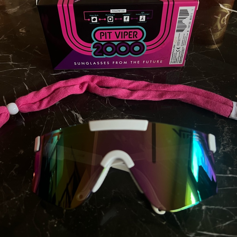 NEW Pit Viper 2000 Rainbow Mirrored Ski Sunglasses, Barbie & Ken sunglasses - Picture 2 of 16
